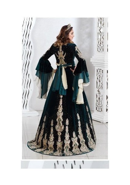 5 Parça Kaftan Bindallı Kına Elbisesi Sid Ra