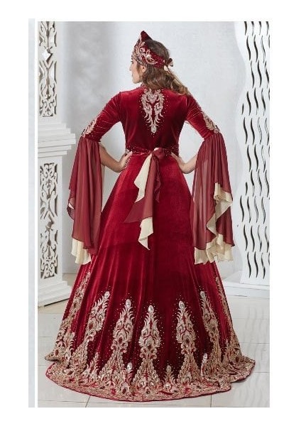 5 Parça Bindallı Kına Elbisesi Bihter fiyatları