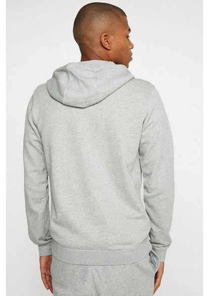 Sportswear Club Full Zip Hoodie Erkek Kapüşonlu Sweatshirt Gri