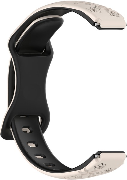 Xiaomi Smart Band 9/8 Için Kabartmalı Silikon Çift Renkli Kayış Yedek Bileklik - Starlight + Siyah (Yurt Dışından) fırsatları