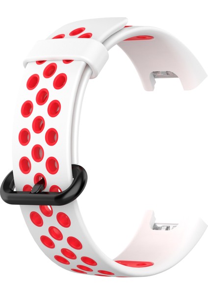 Xiaomi Redmi Watch/mi Watch Lite Için Çift Renkli Silikon Akıllı Saat Bandı - Beyaz/kırmızı (Yurt Dışından) modelleri