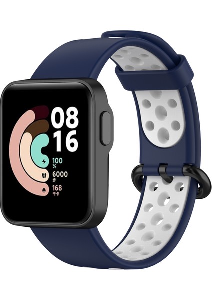 Xiaomi Redmi Watch/mi Watch Lite Için Çift Renkli Silikon Akıllı Saat Bandı - Mavi/beyaz (Yurt Dışından) fiyatları
