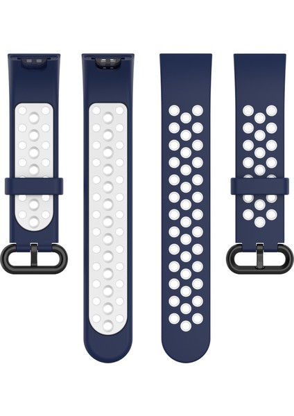 Xiaomi Redmi Watch/mi Watch Lite Için Çift Renkli Silikon Akıllı Saat Bandı - Mavi/beyaz (Yurt Dışından) indirimleri
