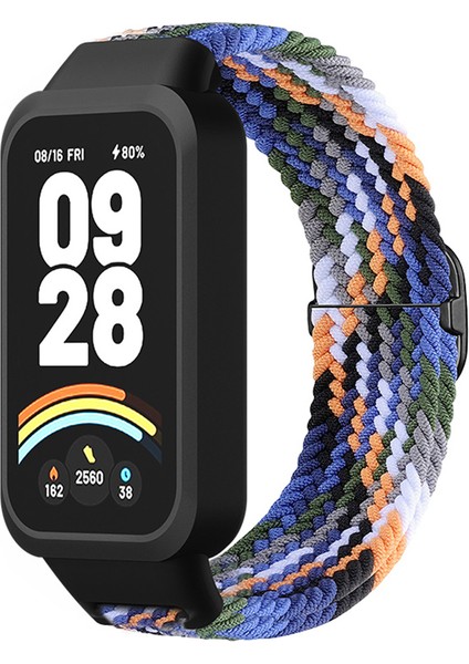 Xiaomi Smart Band 9 Active/redmi Band 3 Dokuma Naylon Kayış Geçmeli Kılıf Saat Bandı - Kot Mavisi Için (Yurt Dışından)