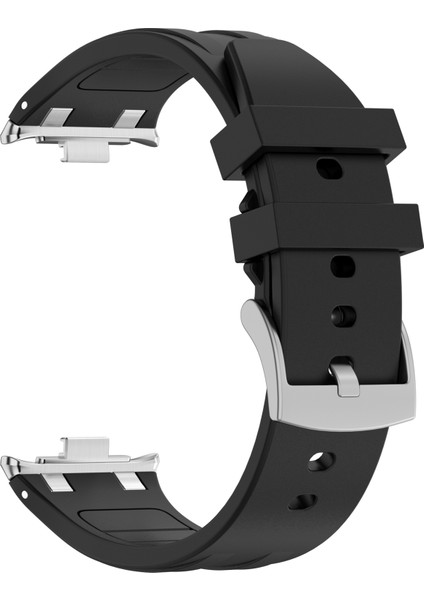 Xiaomi Redmi Watch 5/watch 4/smart Band 9 Pro/8 Pro Ayarlanabilir Bilek Kayışı Için Silikon Kordonlu Saat - Siyah (Yurt Dışından)