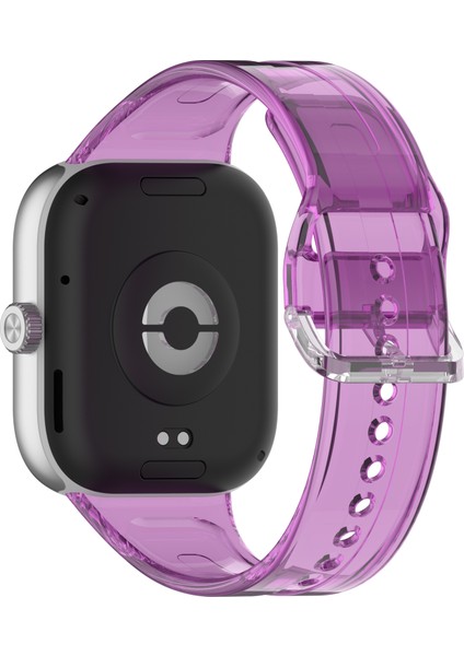 Xiaomi Smart Band 9 Pro/8 Pro/redmi Watch 5/4 Için Tpu Saat Kayışı Renk Değiştiren Şeffaf Bilek Bandı - Fotokromik Mor (Yurt Dışından)