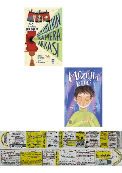 Ferhat Taştekin 2 Kitap / Sözcüklerin Kamera Arkası + Müziğin Rengi + Mat. Öğreten Cetvel