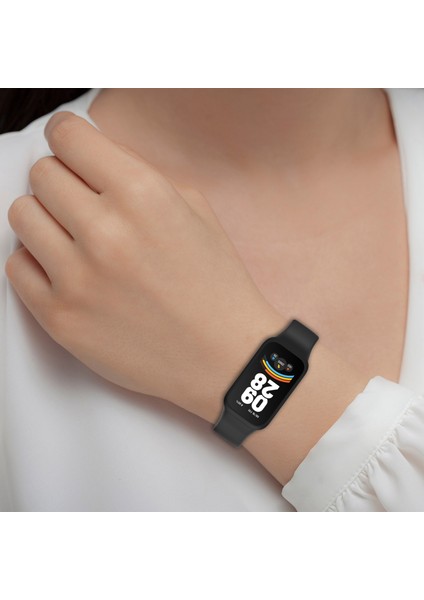 Xiaomi Smart Band 9 Active/redmi Band 3 Yumuşak Silikon Entegre Bileklik Saat Kılıfı - Starlight+Pembe (Yurt Dışından) fiyatları