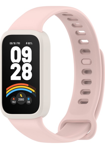 Xiaomi Smart Band 9 Active/redmi Band 3 Yumuşak Silikon Entegre Bileklik Saat Kılıfı - Starlight+Pembe (Yurt Dışından) modelleri