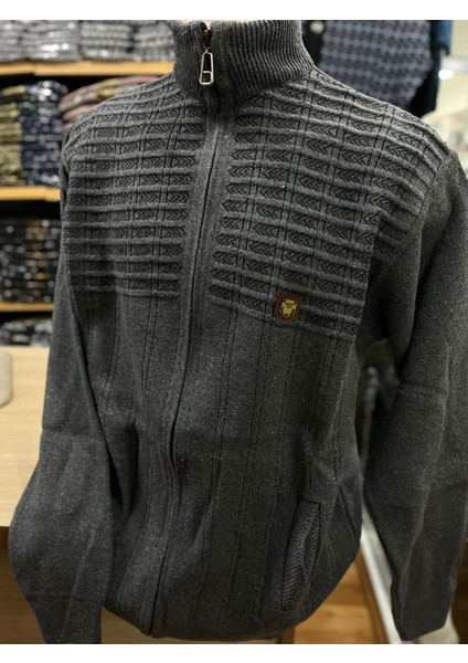 Erkek Triko Fermuarlı Cepli Hırka fiyatları