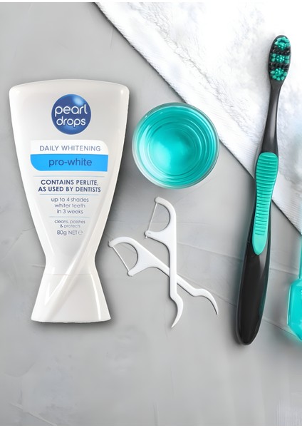 Pro White- 2 Adet- Perlit Minareli ile inatçı Lekeri Çıkaran Beyazlatıcı Diş Macunu 50 ml