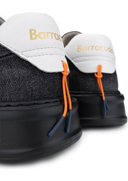 Erkek Hakiki Deri Siyah/beyaz Sneakers & Spor Ayakkabı 511 BU3510A Erk Ayk Y24 Denım Nero/bıanco