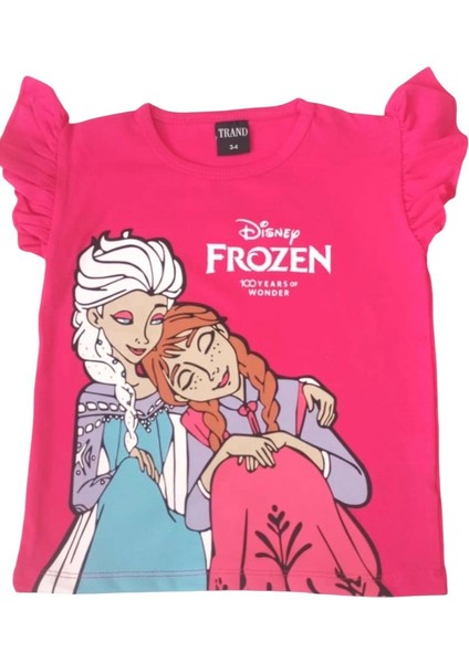 Kız Çocuk Frozen Baskılı Taytlı Takım fiyatları