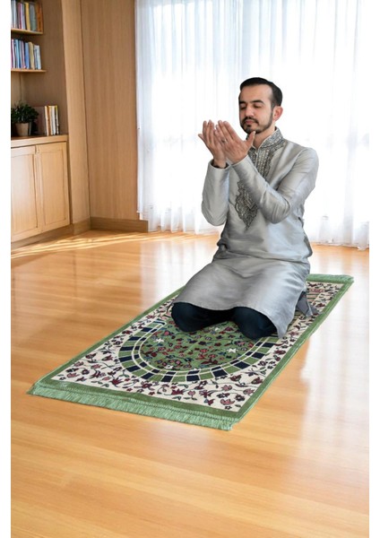 Kadife Ravza Desenli Seccade