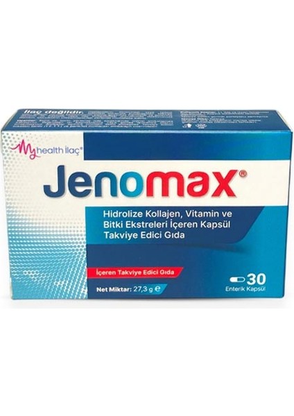 Jenomax Hidrolize Kollejen Vitamin Bitki Ekstreleri Içeren Kapsül Takviye Edici Gıda