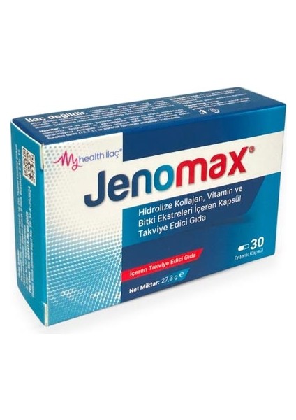 Jenomax Hidrolize Kollejen Vitamin Bitki Ekstreleri Içeren Kapsül Takviye Edici Gıda
