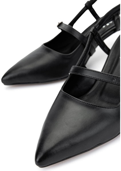 Kadın Deri Siyah Deri Topuklu Ayakkabı 889 903 Bn Ayk Y25 Sıyah Dr fırsatları