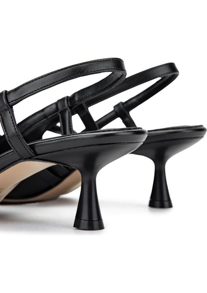 Kadın Deri Siyah Deri Topuklu Ayakkabı 889 903 Bn Ayk Y25 Sıyah Dr indirimleri