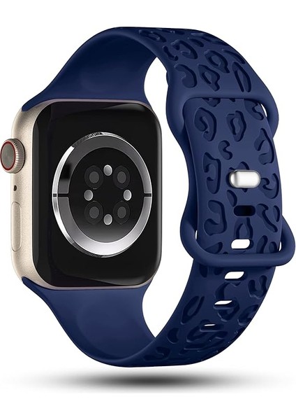 Apple Watch 42/44/45/46/49MM Kordon Leopar Desen Yumuşak Silikon Kordon 2/3/4/5/6/se/7/8/9/10/ultra fiyatları