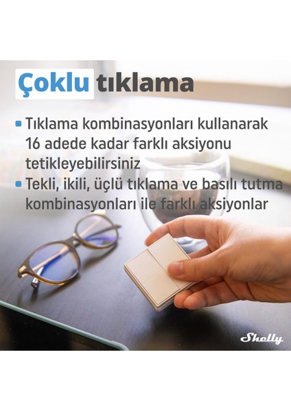Blu 4 Butonlu Duvar Anahtarı