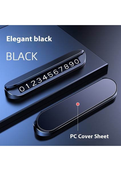 Geçici Park Işareti Alüminyum Alaşımlı Park Telefon Numarası Plakası Diy Hareketli Araba Telefon Plakası Park Numarası Plakası (Yurt Dışından)