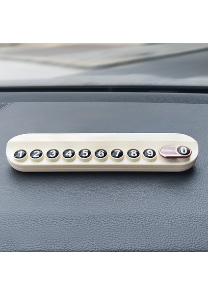 Sevimli Araba Geçici Dur Işareti Çok Fonksiyonlu Araba Hareketli Araba Telefon Plakası Araba Kokulu Numara Süs Süslemeleri (Yurt Dışından)