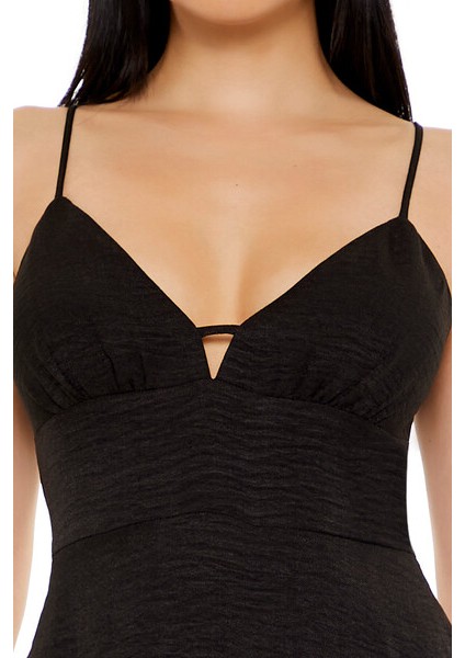 Saten Maxi Slip Elbise