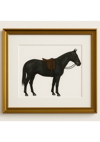 CONCEPT STORE The Hıghland Horses Serisi Çerçeveli Tablo