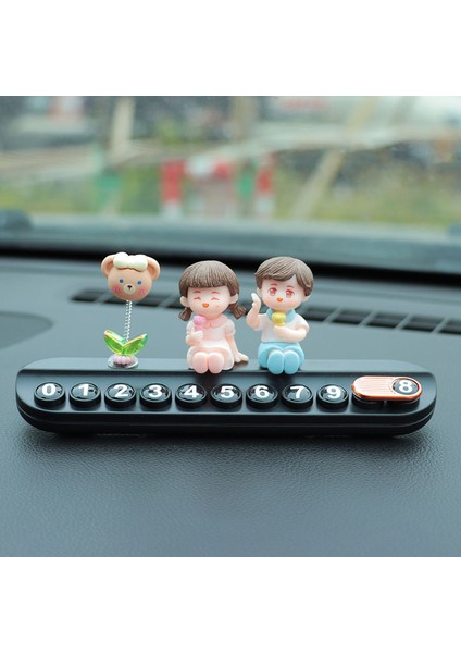 Araba Telefon Plakasını Taşımak Için Geçici Otopark Plakası Araba Gizlenebilir Cep Telefonu Numarası Plaka Dekorasyon Malzemeleri (Yurt Dışından)