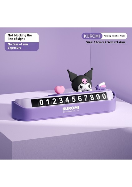 Hellokitty Araba Geçici Park Numarası Plaka Karikatür Sevimli Araba Park Plakası Telefon Plakası (Yurt Dışından)