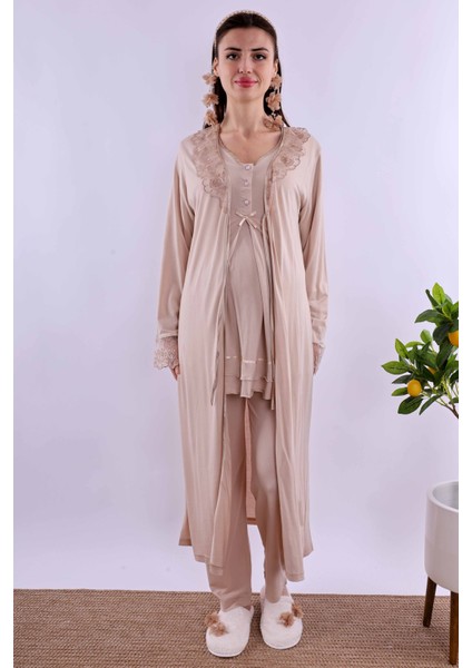 Pembe Sabahlıklı Hamile Lohusa Pijama Takımı BYL224242 fiyatları