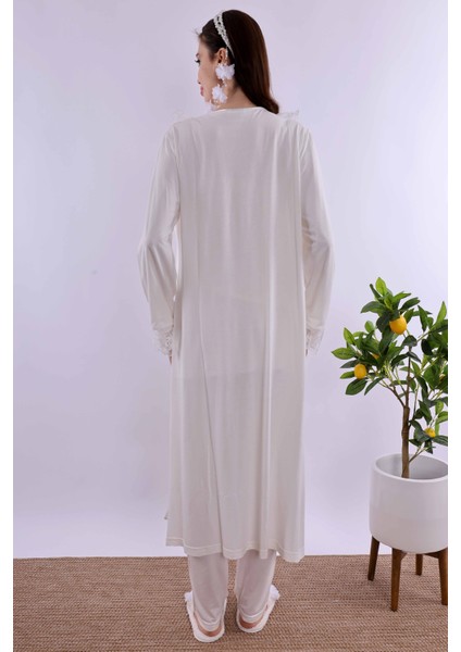 Pembe Sabahlıklı Hamile Lohusa Pijama Takımı BYL224242