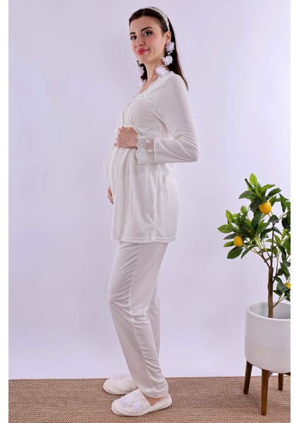 Turkuaz Hamile Lohusa Pijama Takımı BYL224032 modelleri