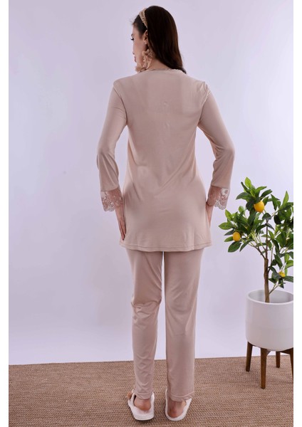 Turkuaz Hamile Lohusa Pijama Takımı BYL224032 modelleri