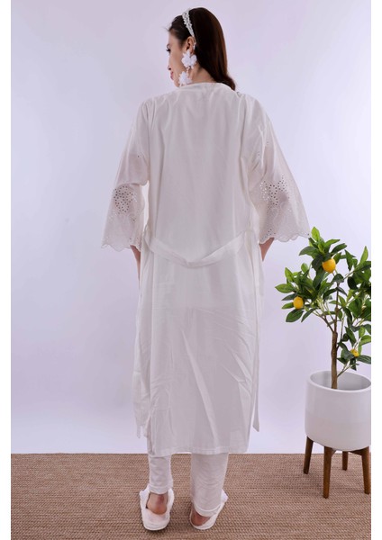 Pudra Fistolu Sabahlıklı Hamile Lohusa Pijama Takımı BYL290242 modelleri