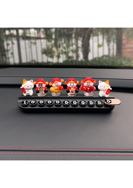 Araba Geçici Park Numarası Plakası Yaratıcı Araba Hareketli Araba Telefon Plakası Dijital Araba Dekorasyon Süsleme Malzemeleri (Yurt Dışından)