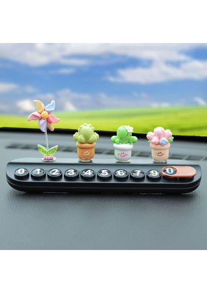 Araba Telefon Plakasını Taşımak Için Geçici Otopark Plakası Araba Gizlenebilir Cep Telefonu Numarası Plaka Dekorasyon Malzemeleri (Yurt Dışından)