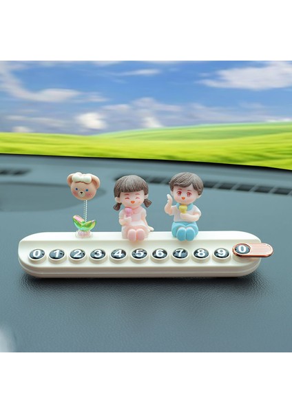 Araba Telefon Plakasını Taşımak Için Geçici Otopark Plakası Araba Gizlenebilir Cep Telefonu Numarası Plaka Dekorasyon Malzemeleri (Yurt Dışından)