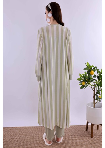 Lacivert Sabahlıklı Hamile Lohusa Pijama Takımı BYL290342