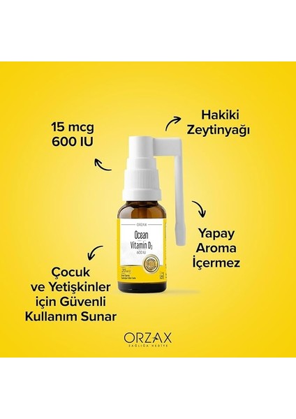 Ocean Vitamin D3 600 IU Oral Sprey 20 ml