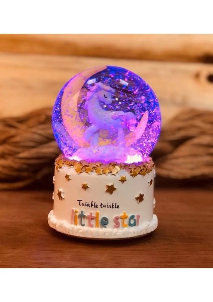 Uçan Unicorn Işıklı Gece Lambası Kar Küresi fiyatları