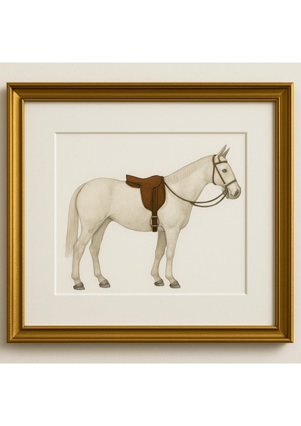 CONCEPT STORE The Hıghland Horses Serisi Çerçeveli Tablo