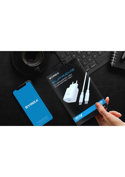 Samsung Galaxy M34 5g Uyumlu 25W Type-C To Type-C Hızlı Şarj Cihazı / Şarj Aleti Adaptör