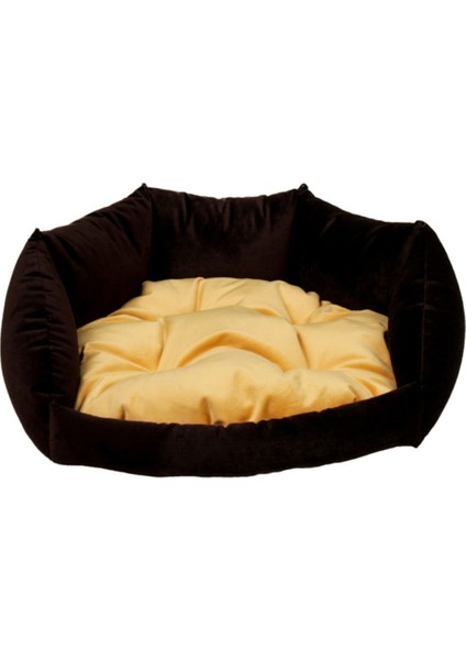 Luxury Model 80*80 cm Kedi - Köpek Yatakları Lacivert - Krem 1 Adet