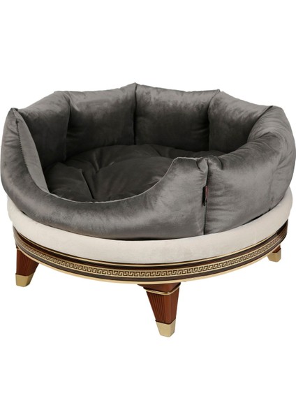 Luxury Gri Zümrüt Model Kedi - Köpek Koltuğu 1 Adet