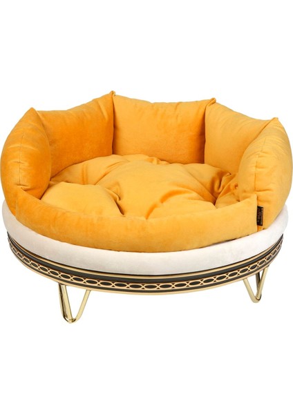 Luxury Sarı Rodi Model Kedi - Köpek Koltuğu 1 Adet