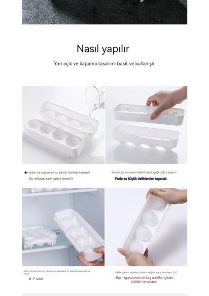 15 Kare Yuvarlak Buz Küpü (Yurt Dışından)