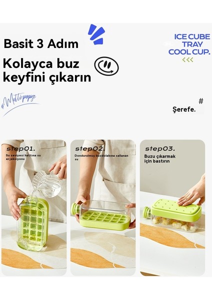 Açık Spor Pipet Presli Silikon Buz Karesi Kalıp (Yurt Dışından)