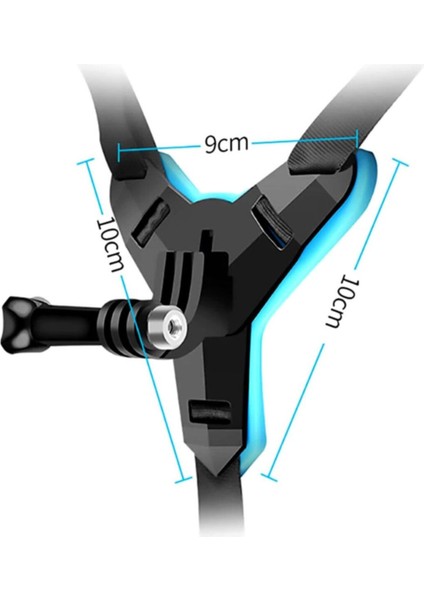 Gopro Uyumlu Kask Çene Bağlantı Kayışı Mavi indirimleri