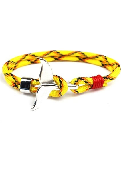 Balina Kuyruğu Çapa Charm Denizcilik Hayatta Kalma Halat Zincir Braketleri Sarı (Yurt Dışından)